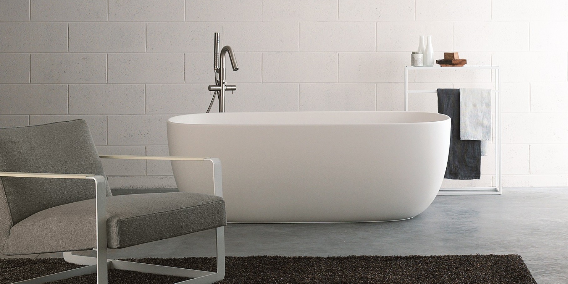 Toscoquattro Смеситель для ванны напольный двухвентильный Rubinetteria нерж.сталь 08RD07IS - Вид №1