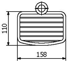 76160 Полка для душевой стойки подвесная цвет хром LANGBERGER Accessories - Вид №3
