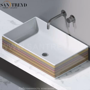 L620430 Накладная раковина на столешницу  прямоугольная A. e T. Italia Fly