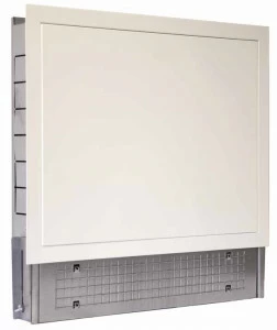 Carlo Poletti A441P0912A Ящик для коллектора из листовой оцинкованной стали с рамой, белой дверцей и регулируемыми по высоте ножками.