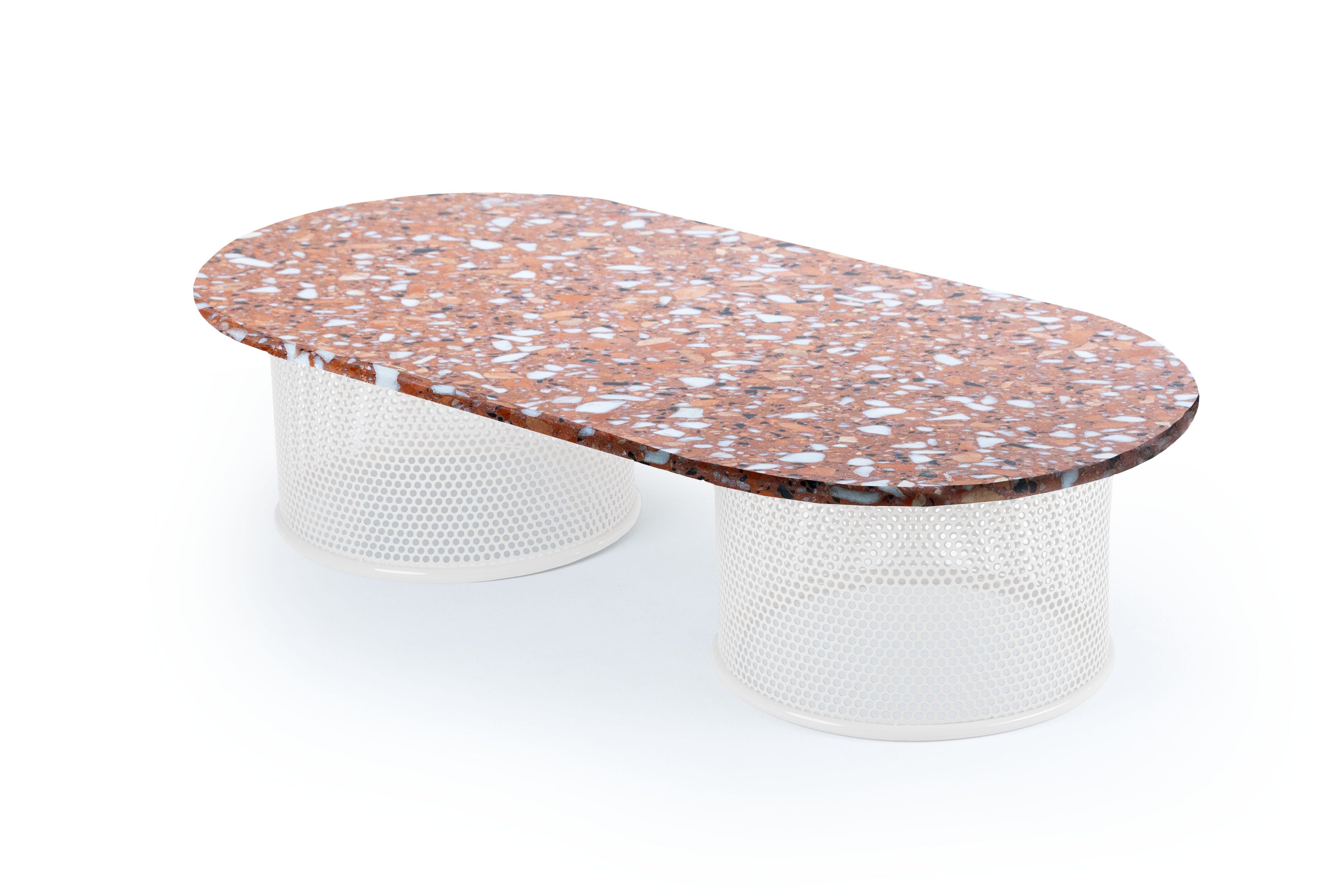 Мраморный низкий овальный журнальный столик Mambo Unlimited Ideas Ривьера ARCH-00001750 - Вид №5