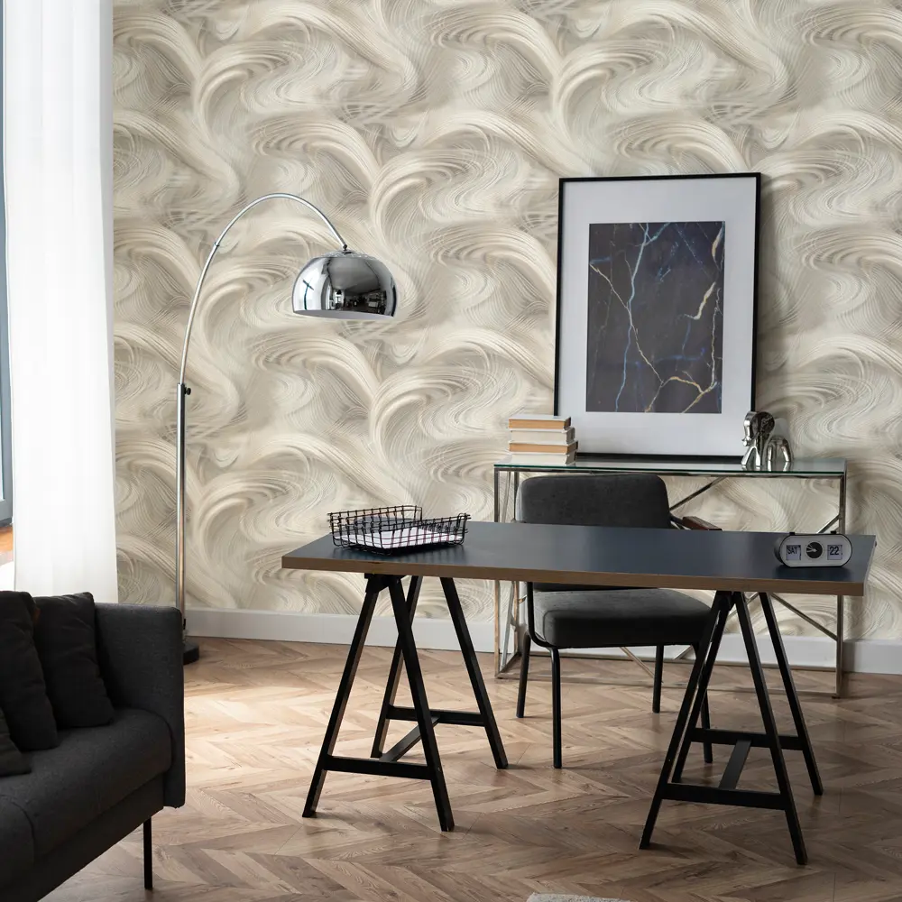 ELYSIUM Вега - флизелиновые обои серого оттенка для стильного интерьера 89345099 STLM-0825812 - Вид №2