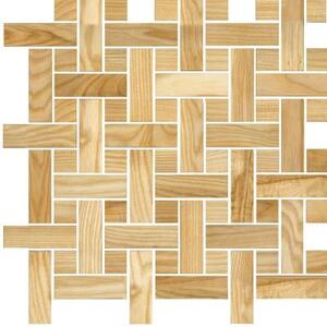 Мозаика и 3D панели из дерева Tarsi Плетёнка 512 Ясень Селект (Гладкая) 351х351 мм.