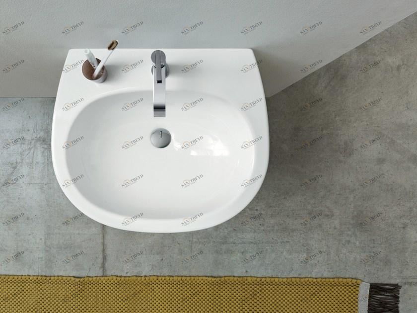 Подвесная раковина настенная овальная Nic Milk белая sun-id-1467306