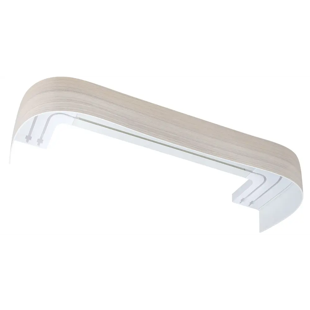 Карниз двухрядный составной Галант 300 пластик цвет дуб натуральный DOMLEGRAND STLM-2099906