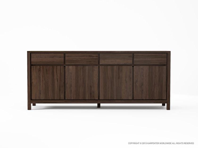 KARPENTER Комод деревянный с распашными дверцами с ящиками Solid sun-id-1375143 - Вид №3