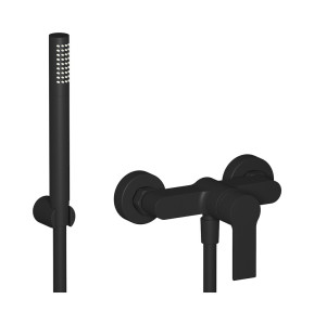 Встроенный смеситель для душа в комплекте с душевым гарнитуром. WE ARE IB wo398ss Matt Black Whynot