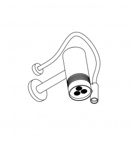 Aquaelite KINO SF145 B Настенная душевая лейка 