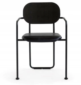 Blå Station Мягкое кожаное кресло с подлокотниками Åhus