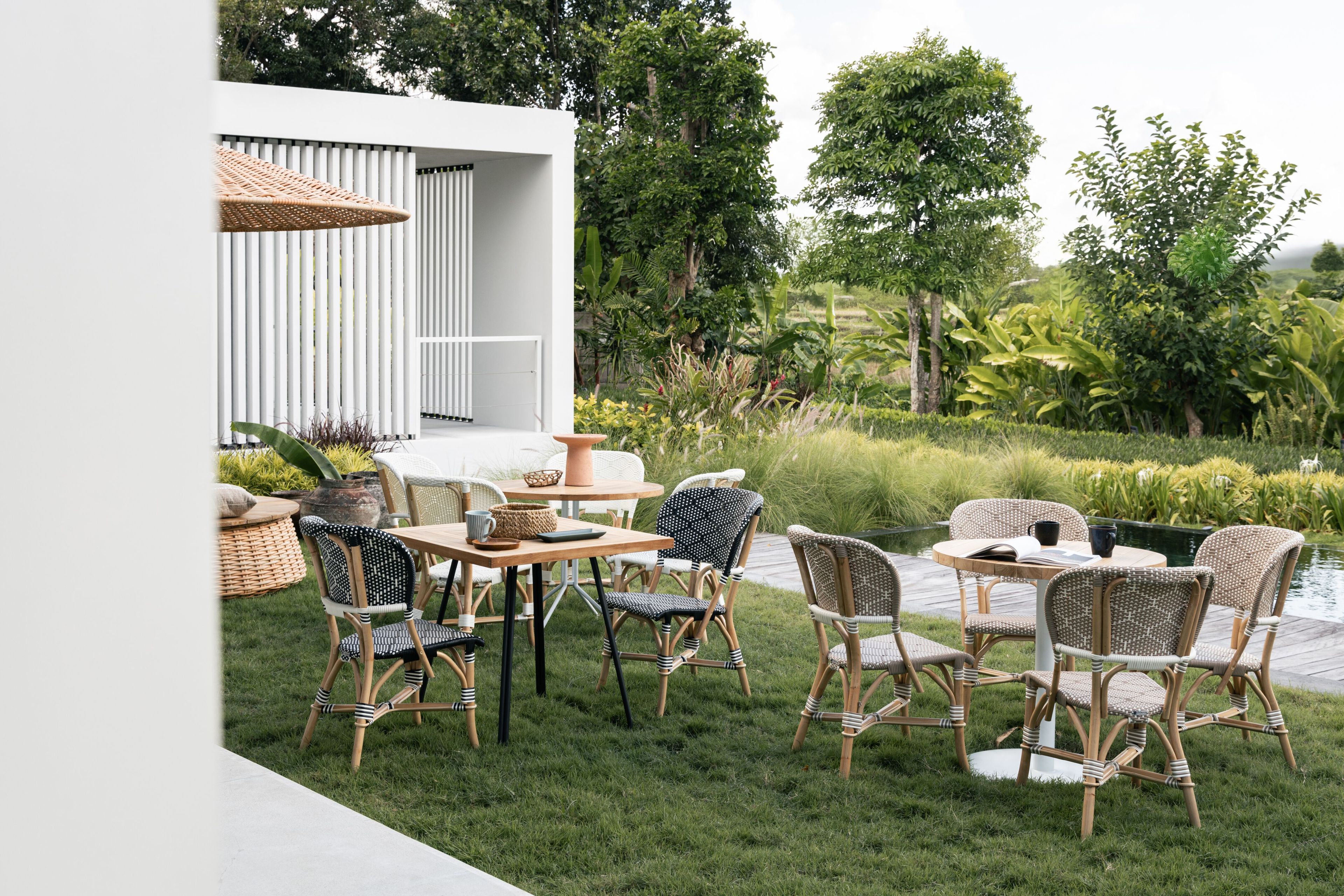 Ротанг сад стул с открытой спинкой cbdesign бистро ARCH-00150703 - Вид №23