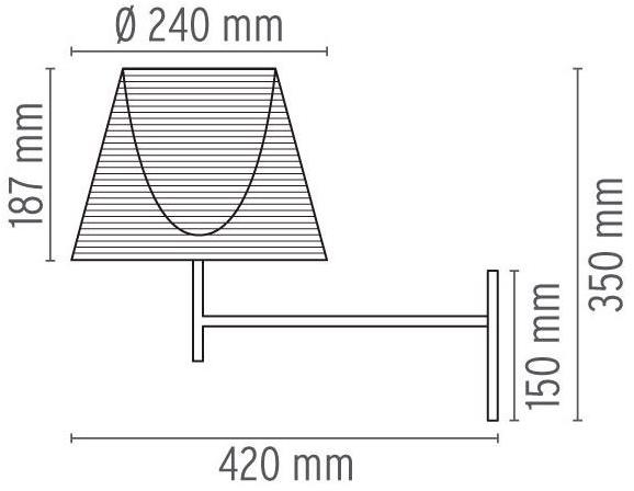 Flos Настенный светильник с фиксированным кронштейном Home collection - muro+soffitto sun-id-1493168 - Вид №5