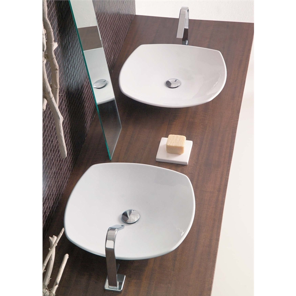 25362 Накладная раковина на столешницу  овальная Ceramica Hidra  - Вид №6