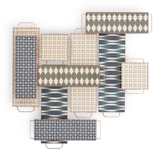 GAN Поднос прямоугольный из алюминия Mix&match sun-id-1399559 - Вид №4