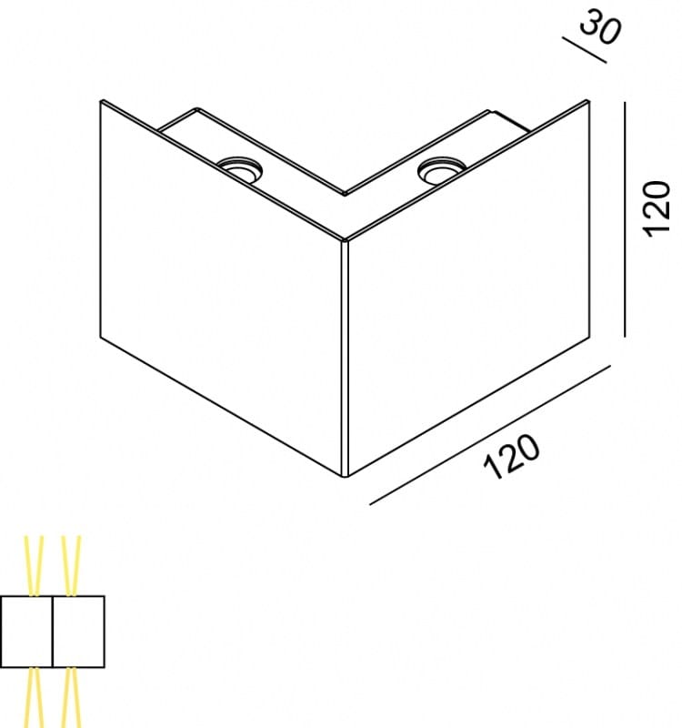 Металлический светодиодный настенный светильник Lucifero's MANINE 270-V ARCH-00097640 - Вид №2