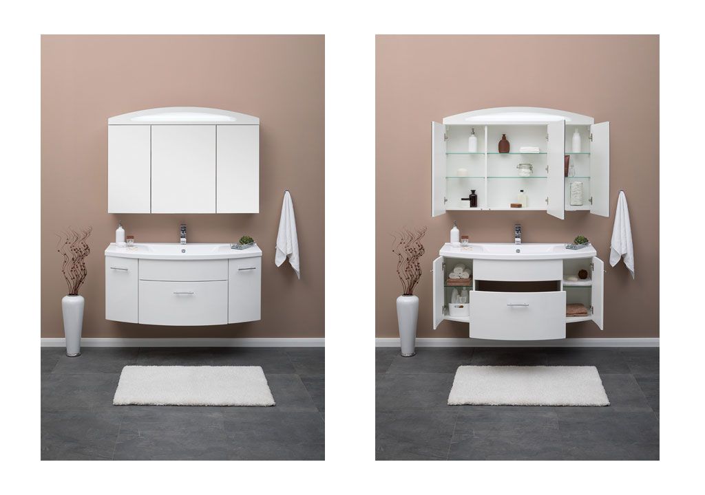 Тумба с раковиной Aquanet Тренто 120 белый 0015650000152905 - Вид №3