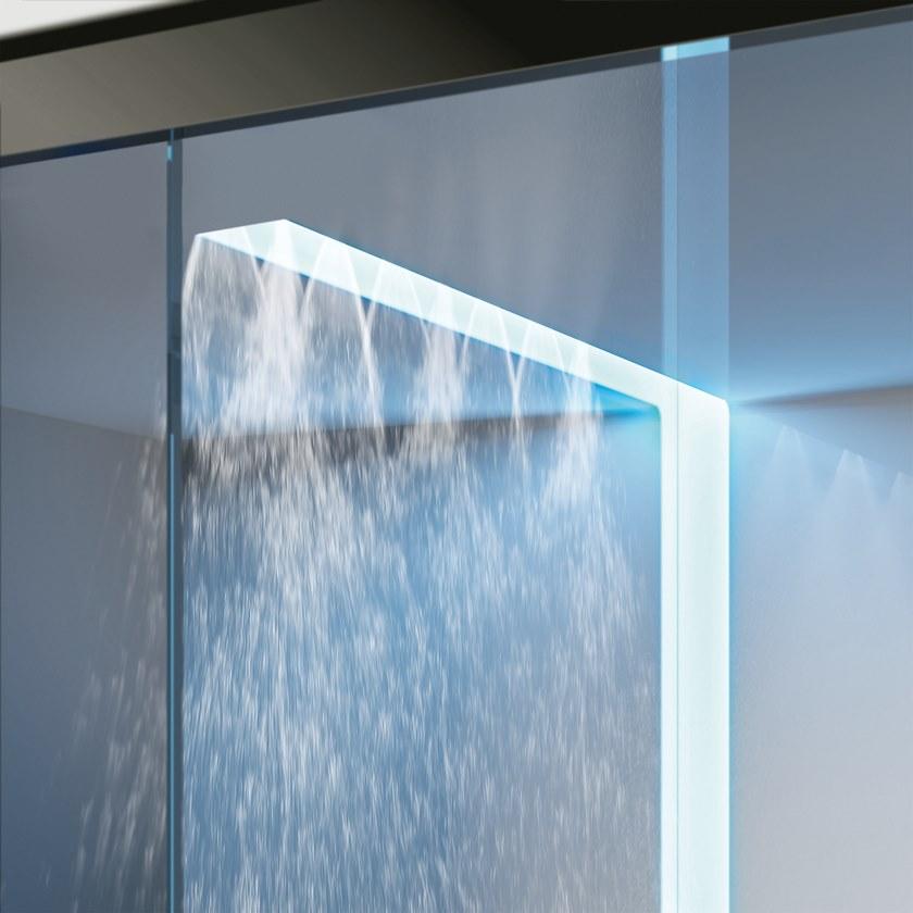 Gruppo Treesse Прямоугольная душевая кабина из стекла с поддоном Sistema doccia sun-id-1354076 - Вид №4