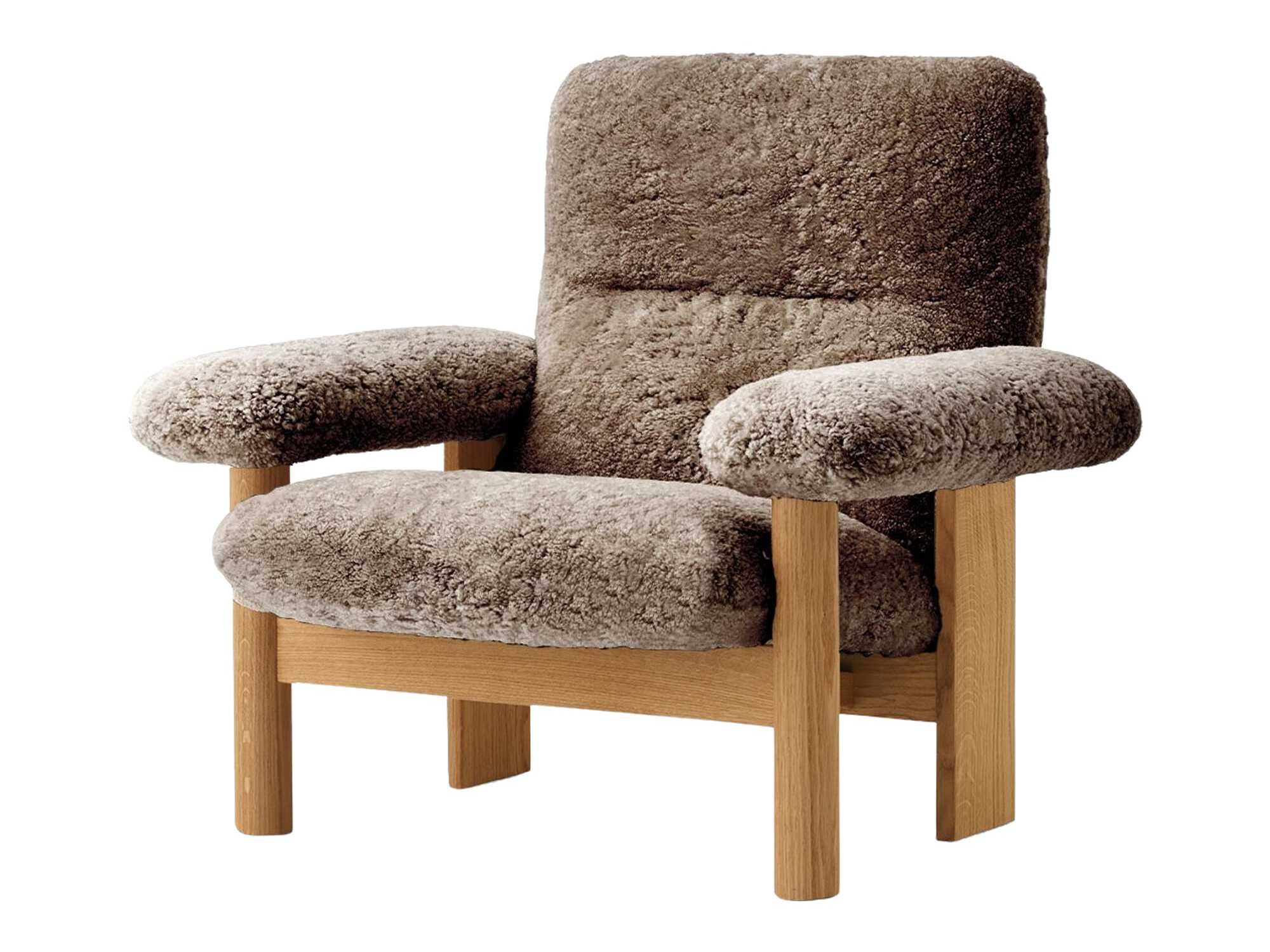 Кресло из овечьей шерсти с подлокотниками Audo Copenhagen Бразилиа ARCH-00127907 - Вид №1