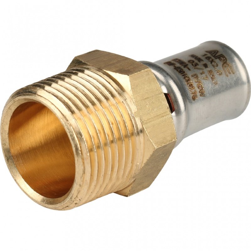 Муфта переходная STOUT 16х3/4" НР под пресс SFP0001003416 - Вид №1