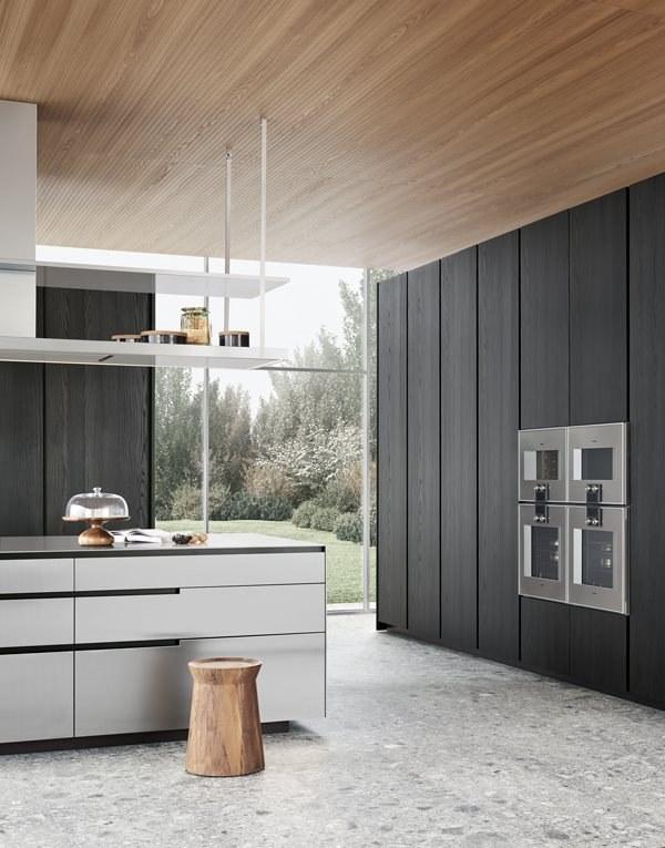 Poliform Кухня из стали и дерева с полуостровом sun-id-1424834 - Вид №7