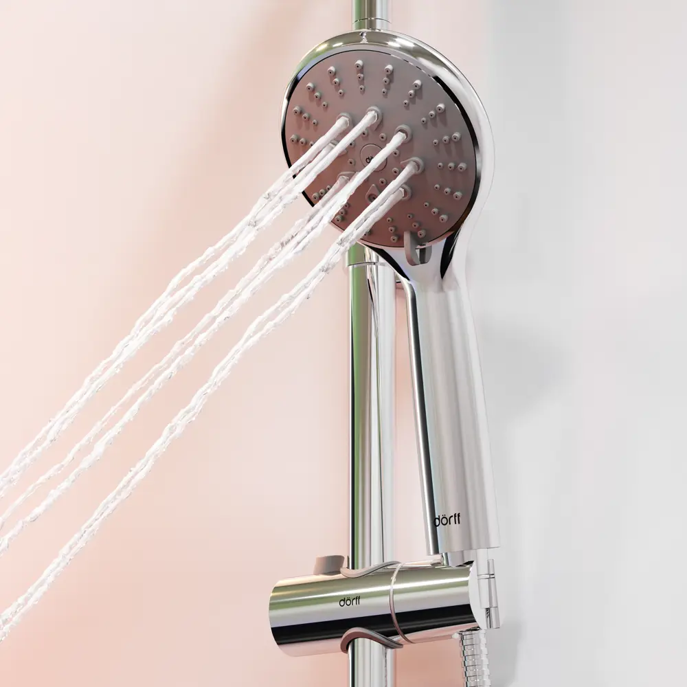 Душевая стойка Dorff с тропическим душем и хромированной отделкой 87812815 STLM-1382276 - Вид №15