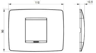 GEWISS Отделочная плита из технополимера Serie civili sun-id-1378576 - Вид №12