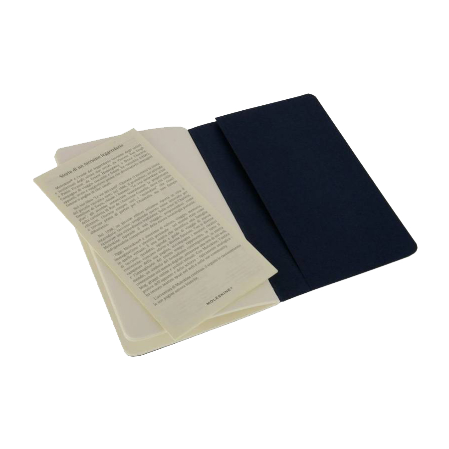 Блокнот Moleskine CAHIER JOURNAL POCKET 90x140мм обложка картон 64стр. нелинованный синий индиго (3ш 394885 - Вид №2