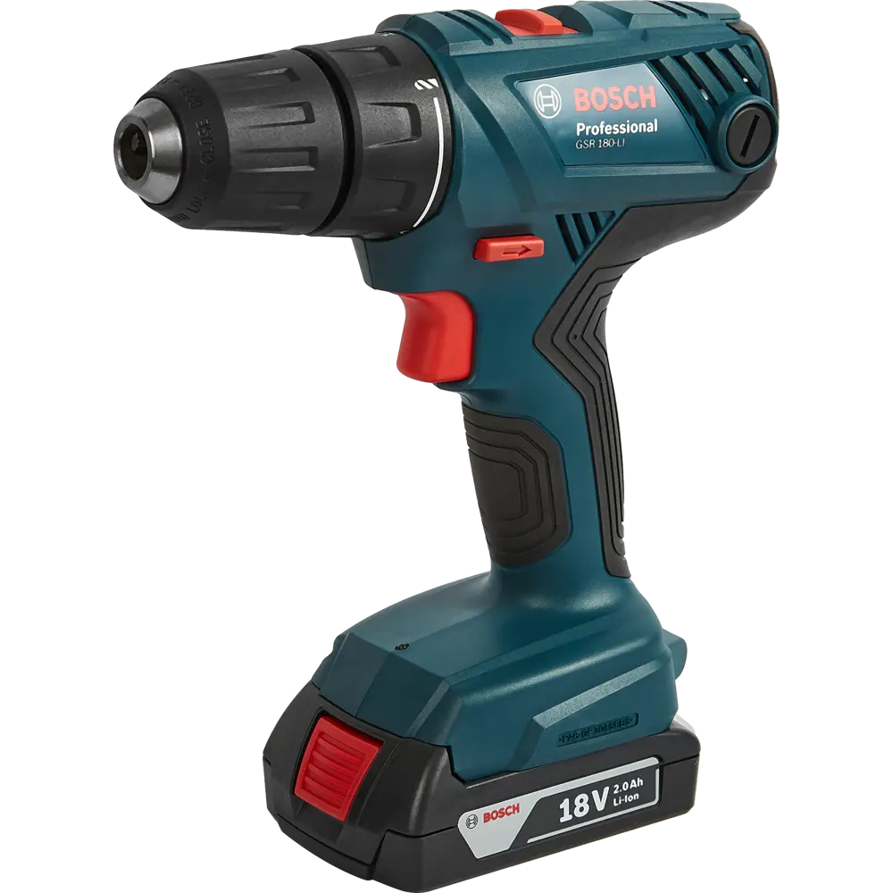Дрель аккумуляторная Bosch GSR180 18 В Li-Ion 1х2 А/ч BOSCH PROFESSIONAL STLM-2111453