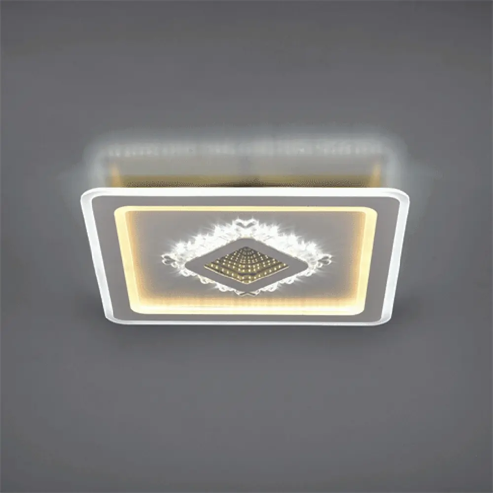 Люстра потолочная светодиодная диммируемая Ritter Crystal 3D 52367 3 с д/у 120 Вт 40 м² регулируемый белый свет цвет белый 84856782 STLM-2029706  - Вид №3