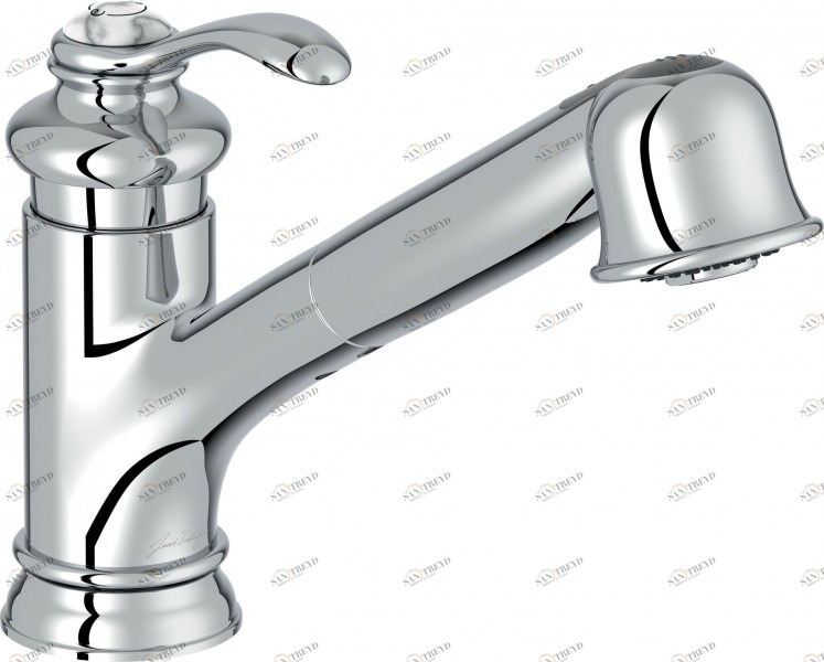 E76091-CP Смеситель для кухни на одно отверстие с вращающимся Jacobdelafon FAIRFAX Santreyd