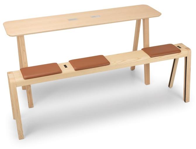 True Design Прямоугольный деревянный высокий стол E-quo Eq t095 - Вид №7