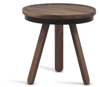 Woodendot Круглый журнальный столик из орехового дерева с подносом sun-id-1386148 - Вид №6