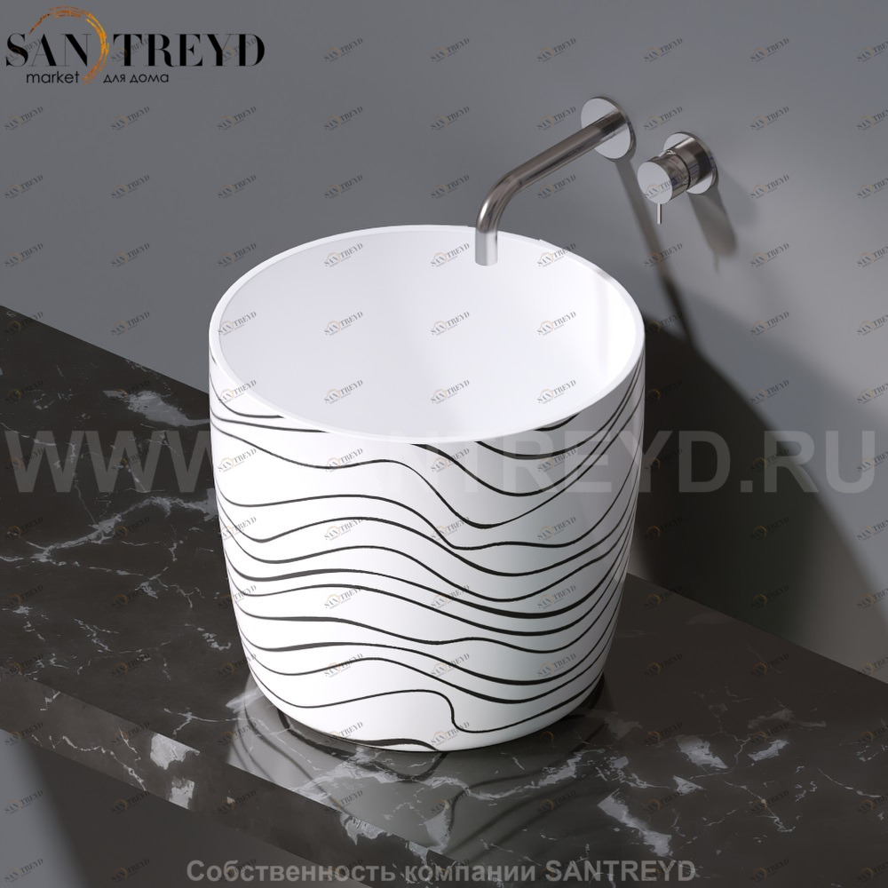 L106.410 Накладная раковина на столешницу  овальная A. e T. Italia PILLAR AeT ITALIA