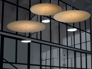 Алюминиевый и деревянный светодиодный подвесной светильник с регулируемой яркостью