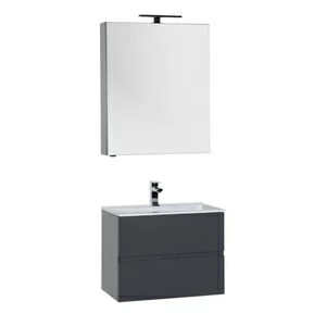 Комплект мебели Aquanet Алвита 70 серый антрацит