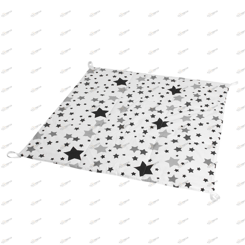 Игровой коврик для вигвама Black Stars VAMVIGVAM BLACK STARS 281606 Белый;черный Santreyd 