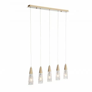 Подвесной светильник золотой Penelo SL1151.203.05 ST LUCE ДИЗАЙНЕРСКИЕ, PENELO 00-3890133 Золото;прозрачный