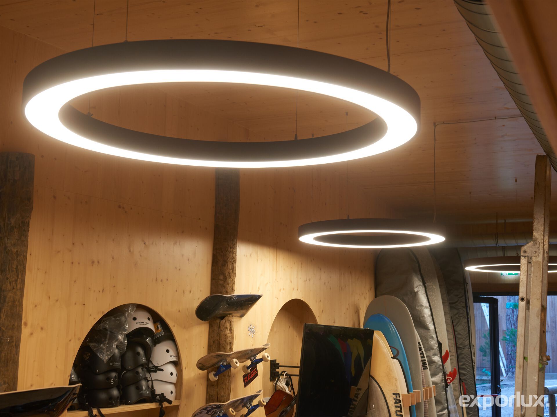 Алюминиевый светодиодный подвесной светильник Exporlux RING SU ARCH-00018805