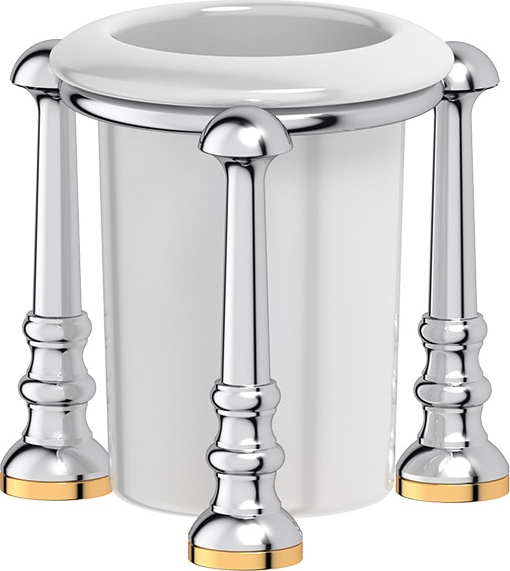STI 127 Держатель со стаканом настольный 3SC STILMAR CHROME/GOLD Treesseci 3SC
