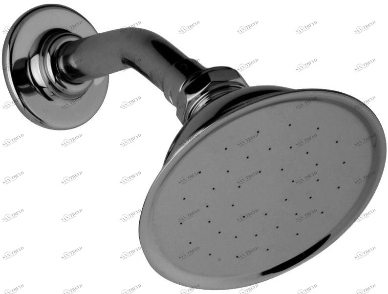 GRAFF Настенная хромированная душевая лейка с кронштейном в классическом стиле Canterbury 2302700