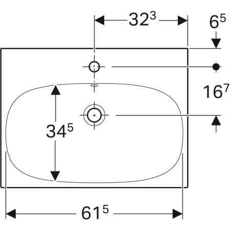 500.621.01.2 Раковина Geberit Acanto Geberit  - Вид №8