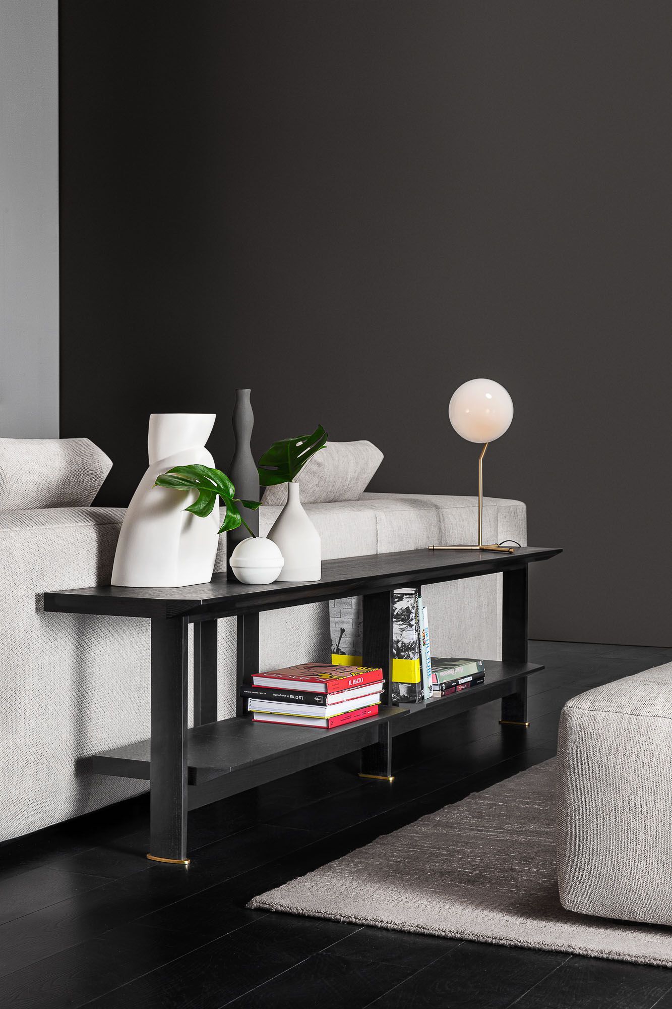 Деревянная прямоугольная консоль с полками Vibieffe 9810 NEXT CONSOLLE ARCH-00043790 - Вид №1