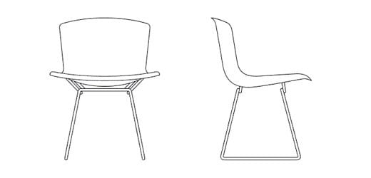 Пластиковый стул для саней Knoll Bertoia ARCH-00081873 - Вид №7