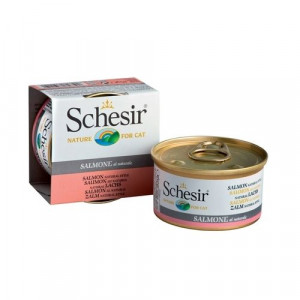 Т0040981 Корм для кошек лосось в собственном соку конс. 85г SCHESIR