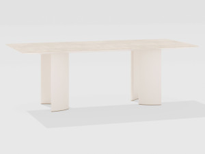 Прямоугольный садовый стол из керамогранита