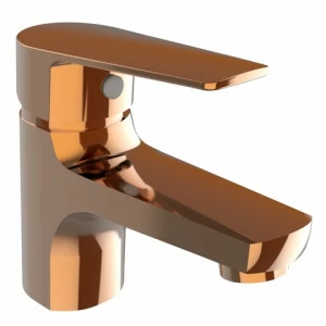 Orange Loop M26-021RG однозахватный смеситель для раковины без донного клапана. Цвет: розовое золото Хром