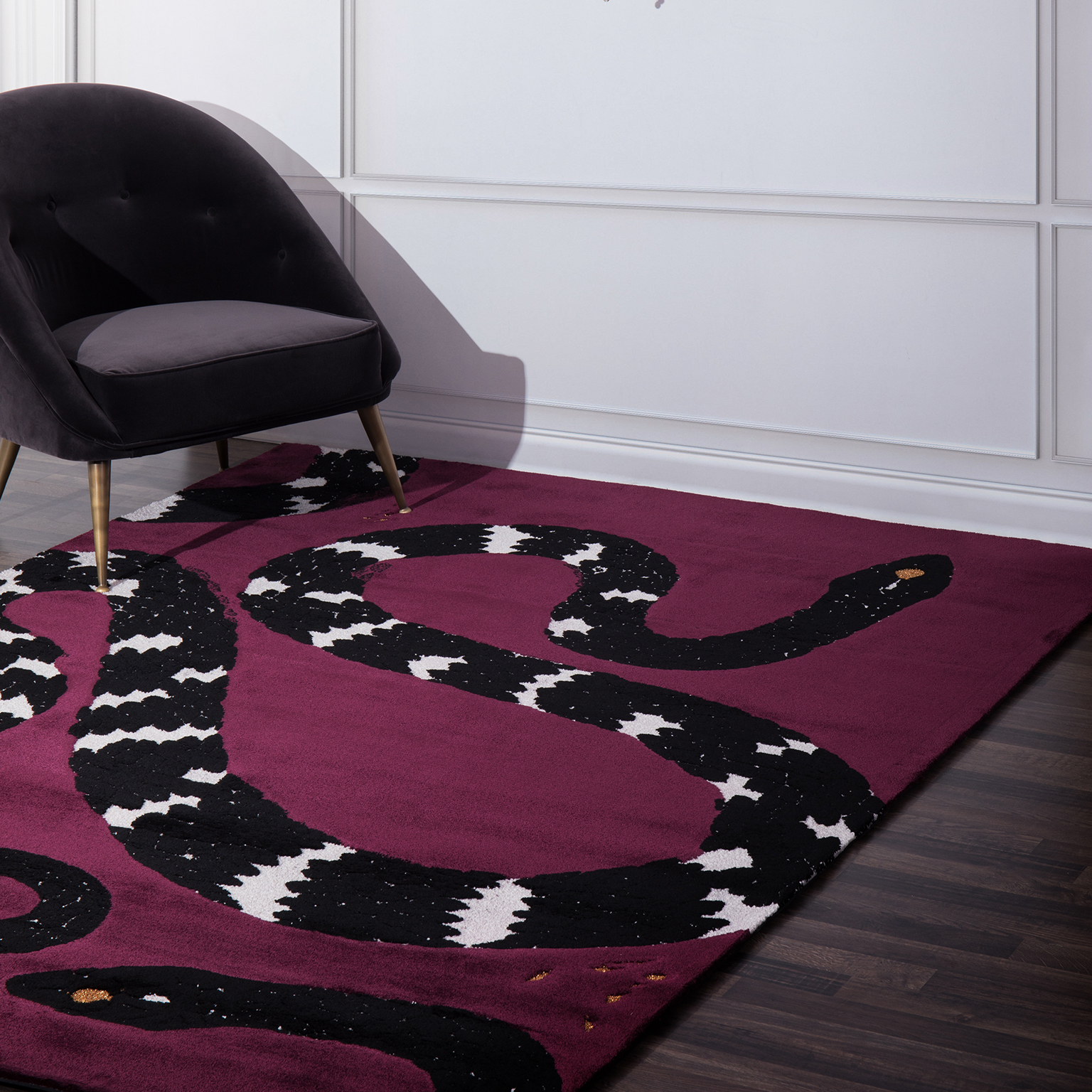 Softgoods Snake 8 Rug Covethouse RUG SOCIETY  - Вид №1