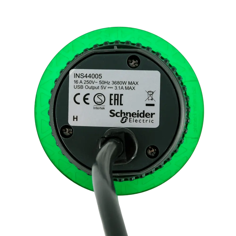 Розетка встраиваемая в столешницу Schneider Unica System 1 розетка с заземлением 1 USB 2 м 3670 Вт цвет антрацит 82401604 STLM-2200707 SYSTEME ELECTRIC  - Вид №2