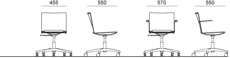 Diemmebi Офисный стул из полипропилена с подлокотниками Lafilò sun-id-1514259 - Вид №3