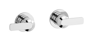 Встроенный смеситель для душа на 2 отверстия на 1 потребителя. WE ARE IB c6400cc Chrome C-67