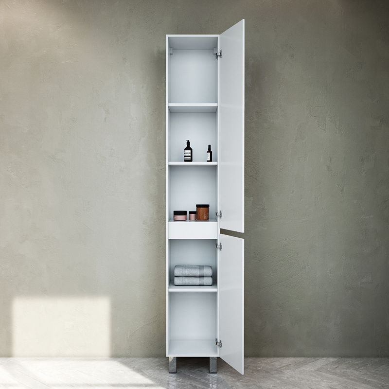 M91CSR0306WG шкаф-колонна напольный правый 30 см белый глянец AM.PM Gem S  - Вид №1